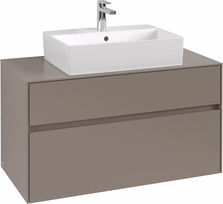 Mobiletto V&B Collaro 100x54,8x50cm, WT mi, LED 7,3 W, Mar bl.