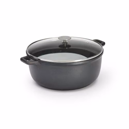 De Buyer - Pentola con coperchio in vetro