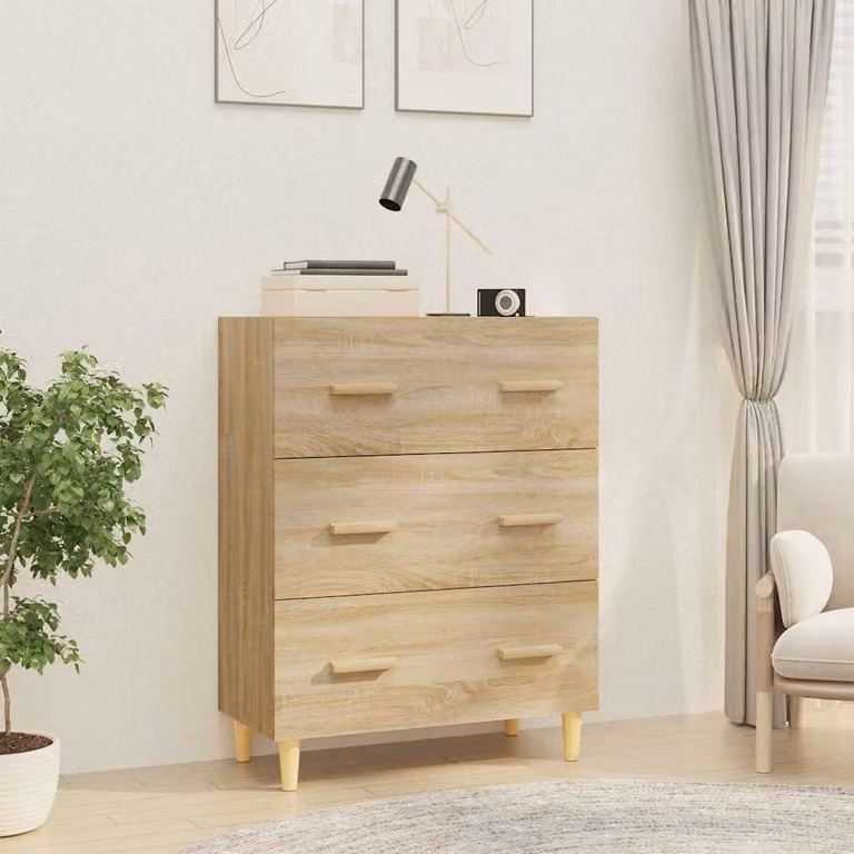 Credenza vidaXL in Legno Multistrato e MDF, Rovere Sonoma, L 70 cm x P 34 cm x H 90 cm