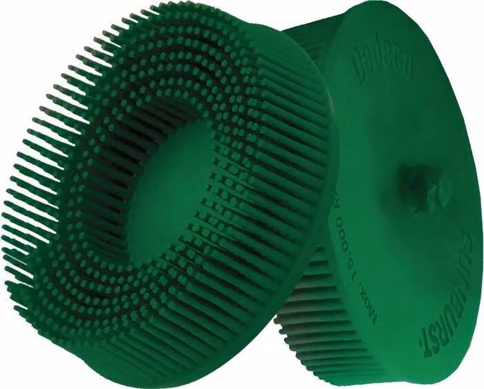 Disco con spazzole radiali Sunburst D.76 mm K.50 A50 XCRS B.76 verde 20.000 giri/min