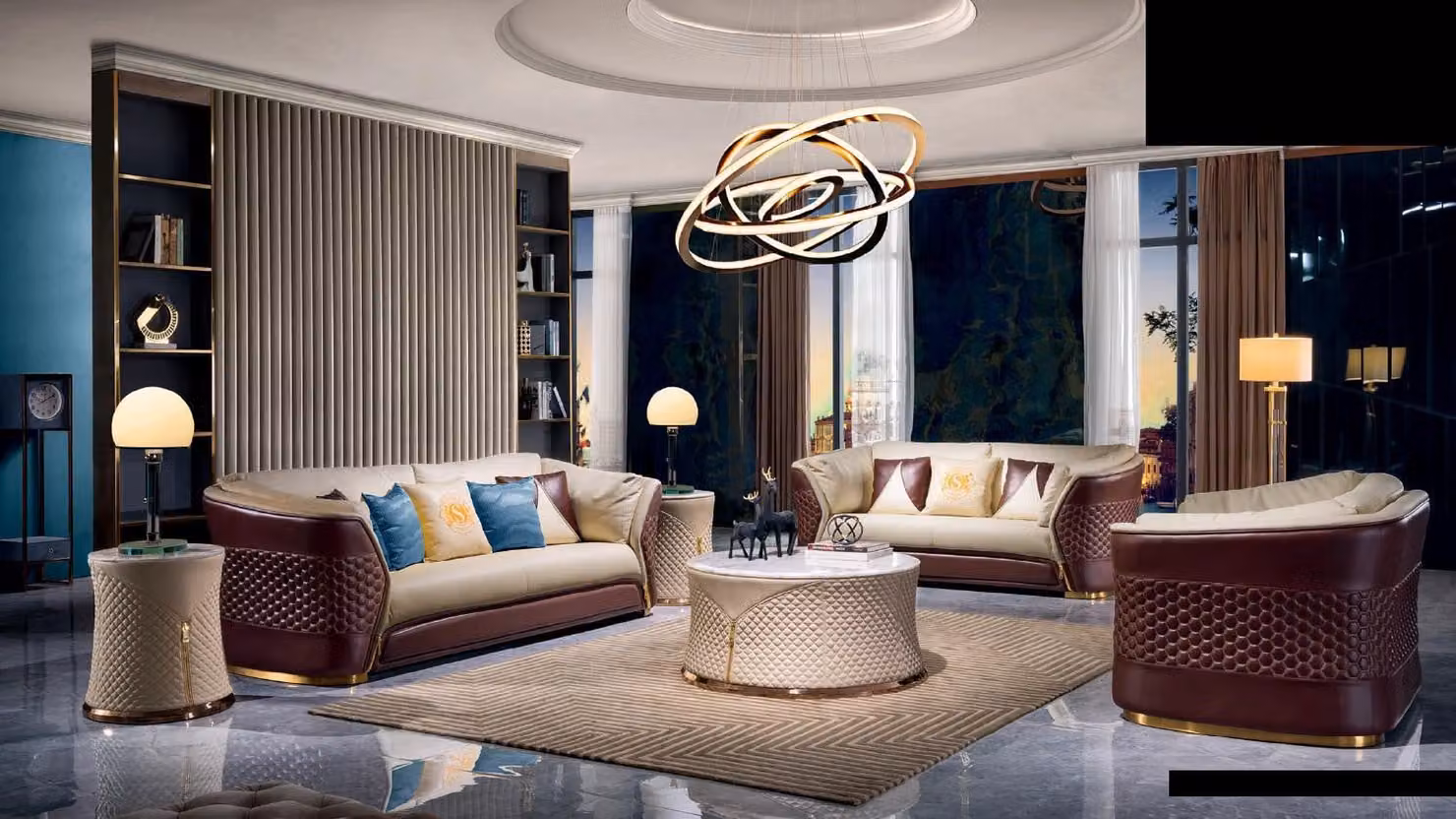 Sofagarnitur 3+2+1 Sitzer Sofa Sitz Couch Polster Garnitur Moderne Couchen