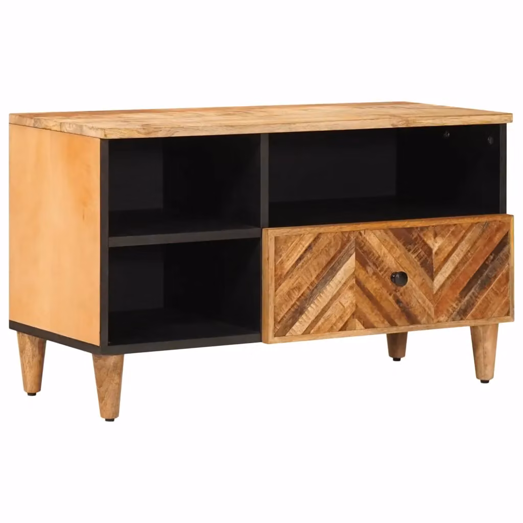 Armadio da soggiorno moderno DESIGN IN con cassetto in legno color mango, L 80 cm x P 33,5 cm x H 46 cm, modello CFW6066015 – 2