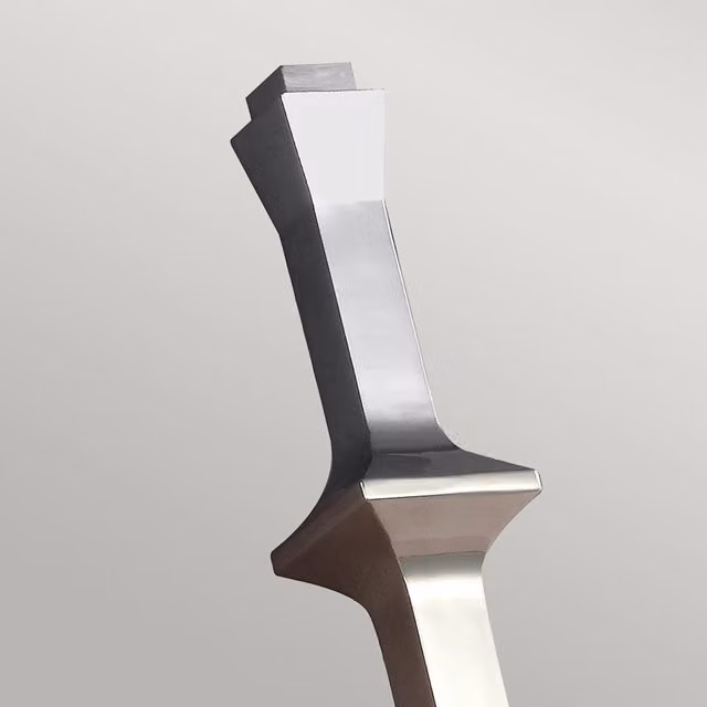 Applique Contemporanea Teva FEISS in Acciaio Nichel Lucido e Tessuto Bianco con 1 Luce E27