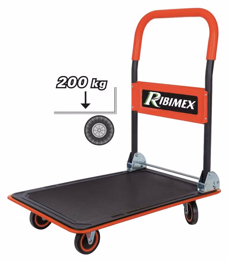Carrello da trasporto pieghevole, portata 200 kg Ribimex PRCDT150