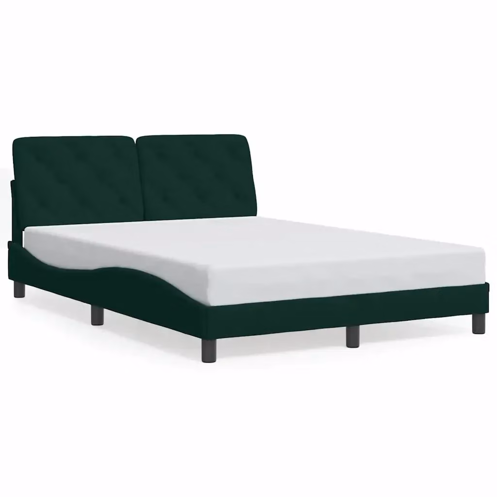 Giroletto vidaXL in velluto verde con cassetti e doghe in legno L/P/H: 140 x 190 x 74,5 cm – 2