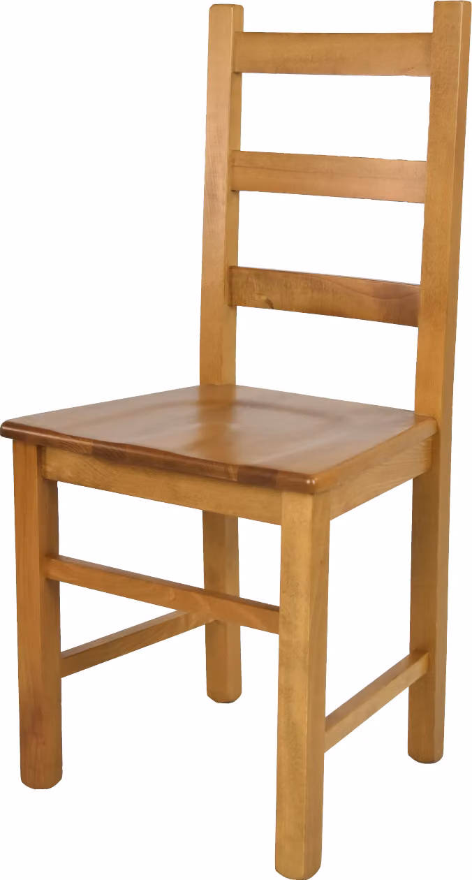 t m c s Tommychairs - Sedia RUSTICA per cucina e sala da pranzo, struttura robusta in legno di faggio, laccata nel colore rovere e seduta in legno