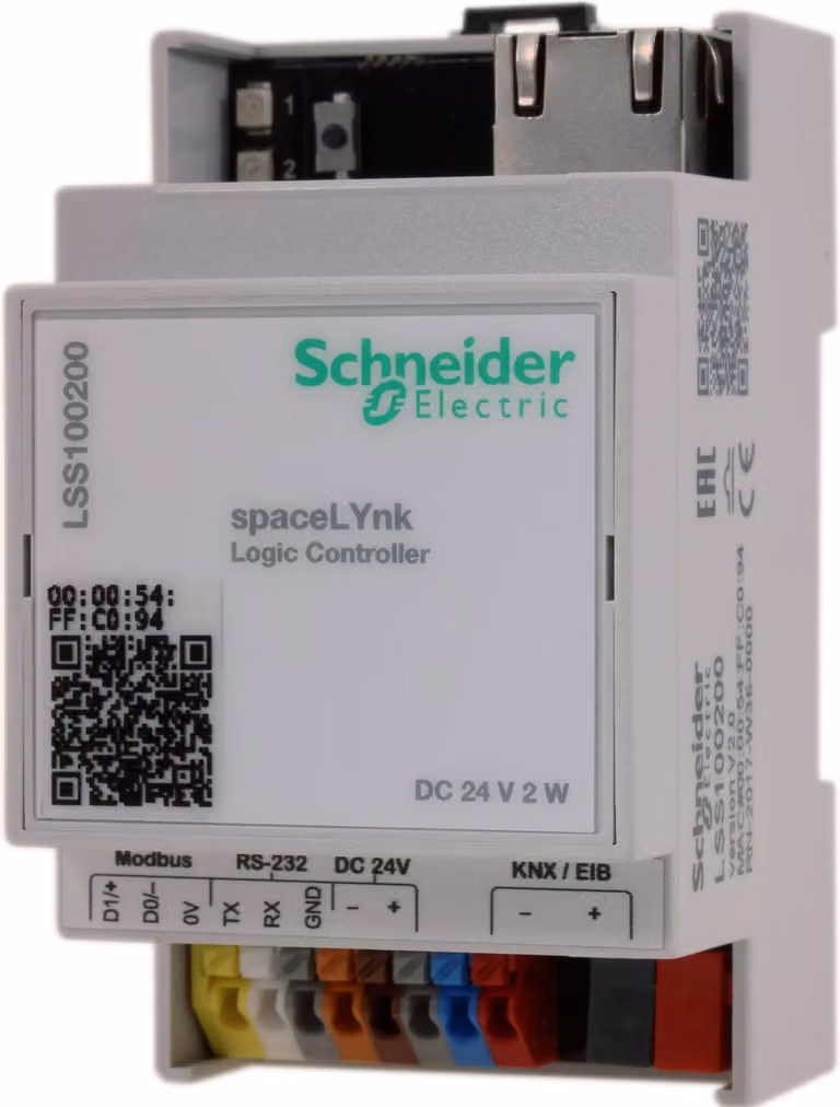 Controllore logico SpaceLYnk KNX bacnet con 500 punti dati BACnet LSS100200