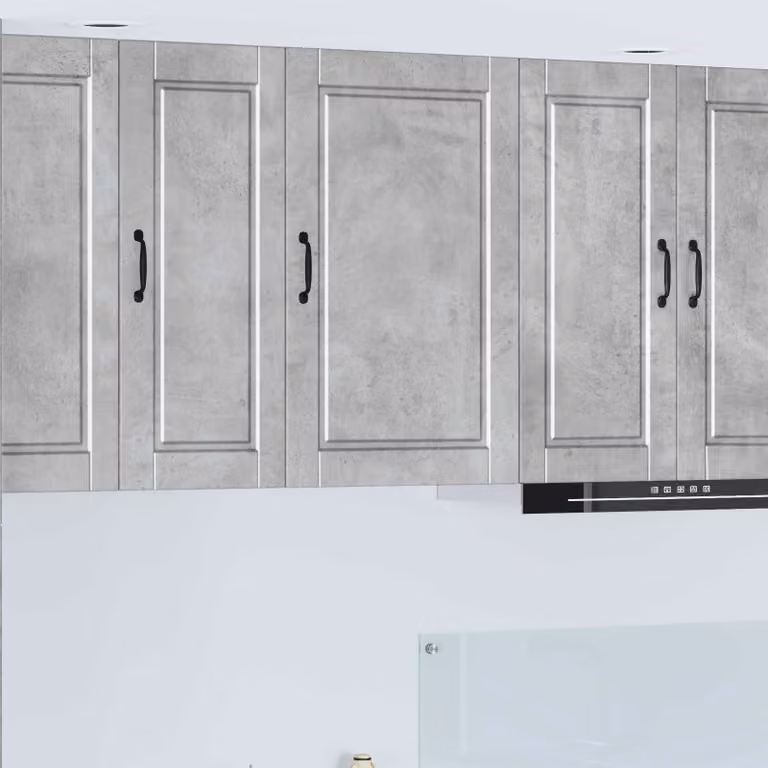 vidaXL Armadietto a muro PORTO moderno in MDF Grigio, L 50 cm x P 31 cm x H 80 cm