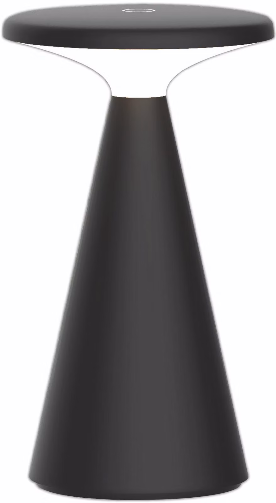 MÜLLER-LICHT Lampada da tavolo ricaricabile a LED 27700205, dimmerabile, 2700K, bianco caldo, nero