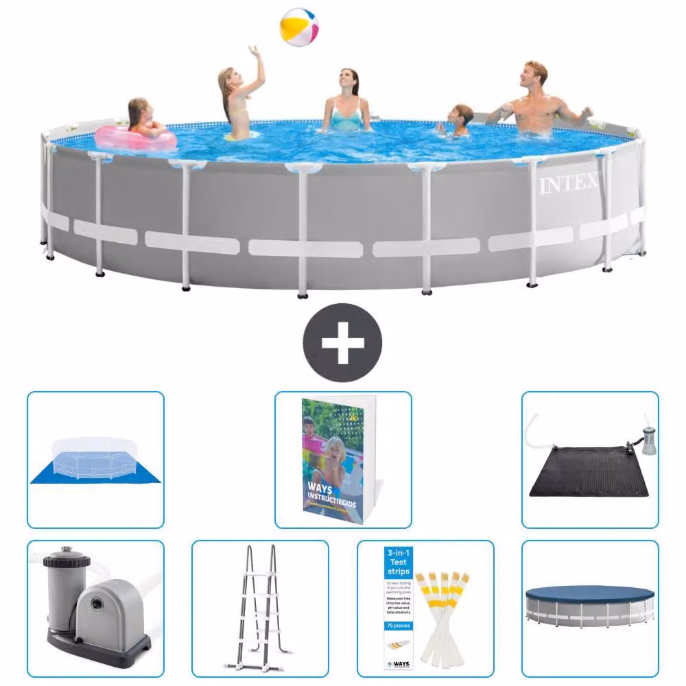 Struttura per piscina a forma di prisma - 549x122 cm - composta da 6 elementi - modello S562