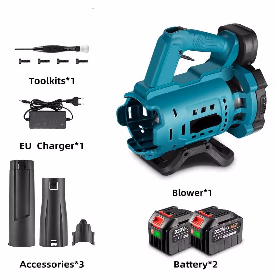 Soffiatore a lama - Aspiratore a lama - Soffiante d'aria - Elettrico - Brushless - 18500 giri/minuto - Soffiante per pulizia - Attrezzi da giardino
