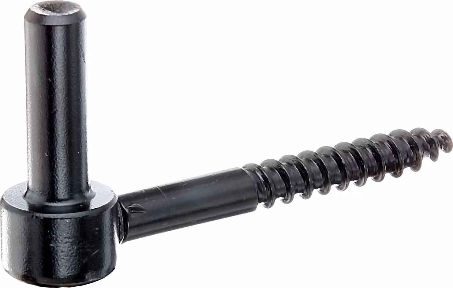 Morsetto a vite per l'avvitamento | gancio a J, con filettatura tagliata | verniciatura nera per immersione | arretramento Ø12 mm | lunghezza 105 mm | set di 3