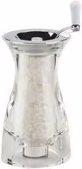 Macina sale Bisetti 911S in vetro trasparente, Altezza: 17,5 cm