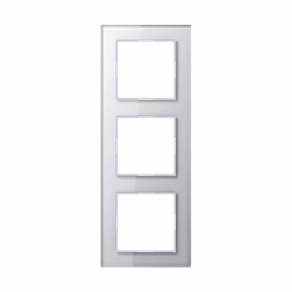Telaio in vetro Jung a 3 ingressi aws orizzontale/verticale AC 583 GL WW
