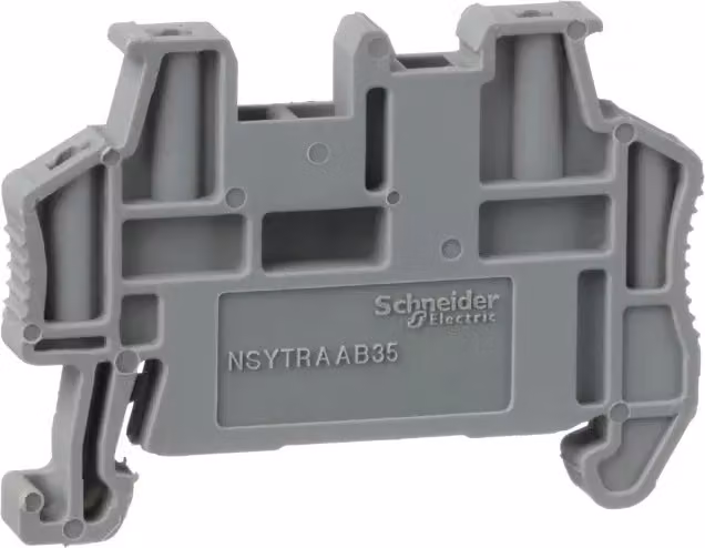 Schneider Electric NSYTR morsetto terminale, a scatto, 5,2 mm, per guide DIN 35 mm NSYTRAAB35