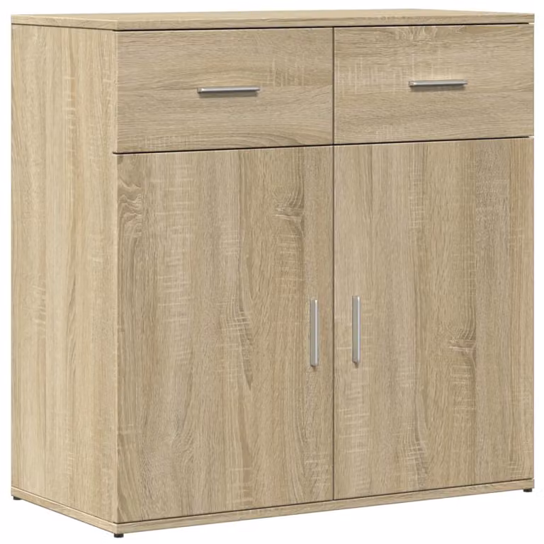 Credenza Rovere Sonoma 79x38x80 cm in Legno Multistrato