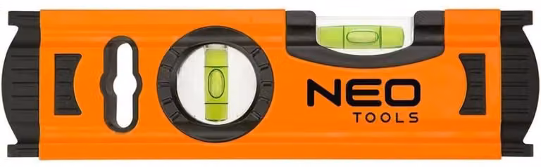 NEO TOOLS Livella in alluminio 20 cm, 2 fiale