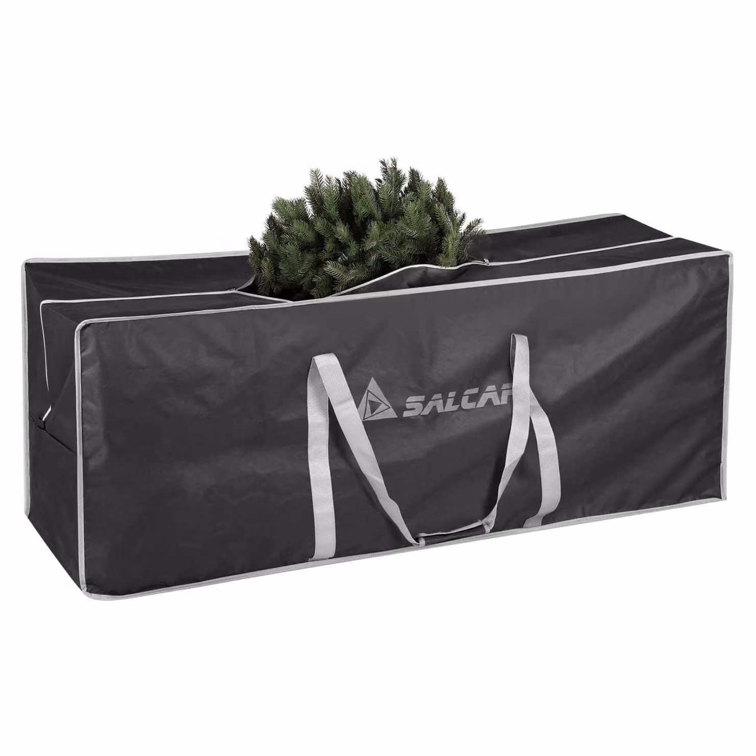 Salcar 130 x 40 x 50 cm borsa per albero di Natale fino a 240 cm, borsa da trasporto antistrappo, impermeabile, nera