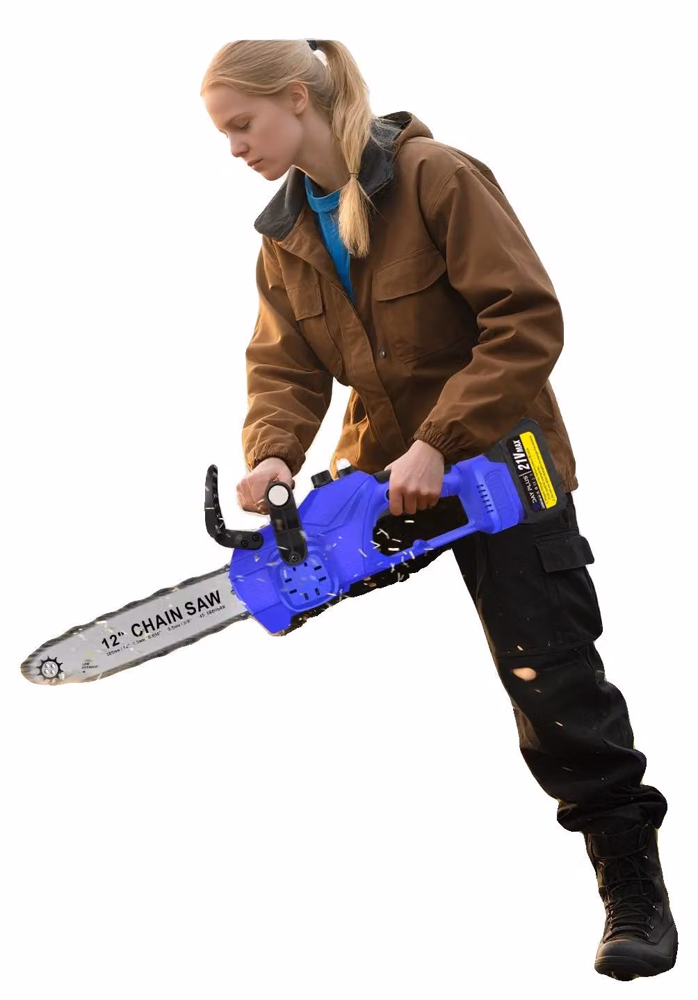 Sega circolare, a batteria, motore brushless, con una batteria inclusa