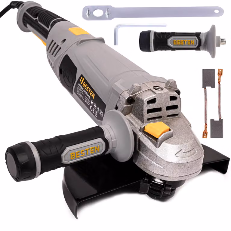 Smerigliatrice angolare 230 mm Grande DIAX angolare 2400W Avvio lento Regolazione potente BESTEN