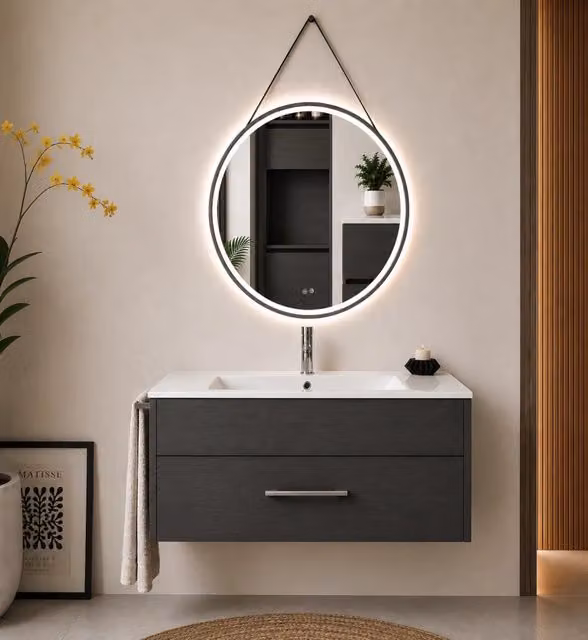 Mobile bagno con lavabo ORIGENBATH FLORENCIA senza specchio 100x40 cm grafite