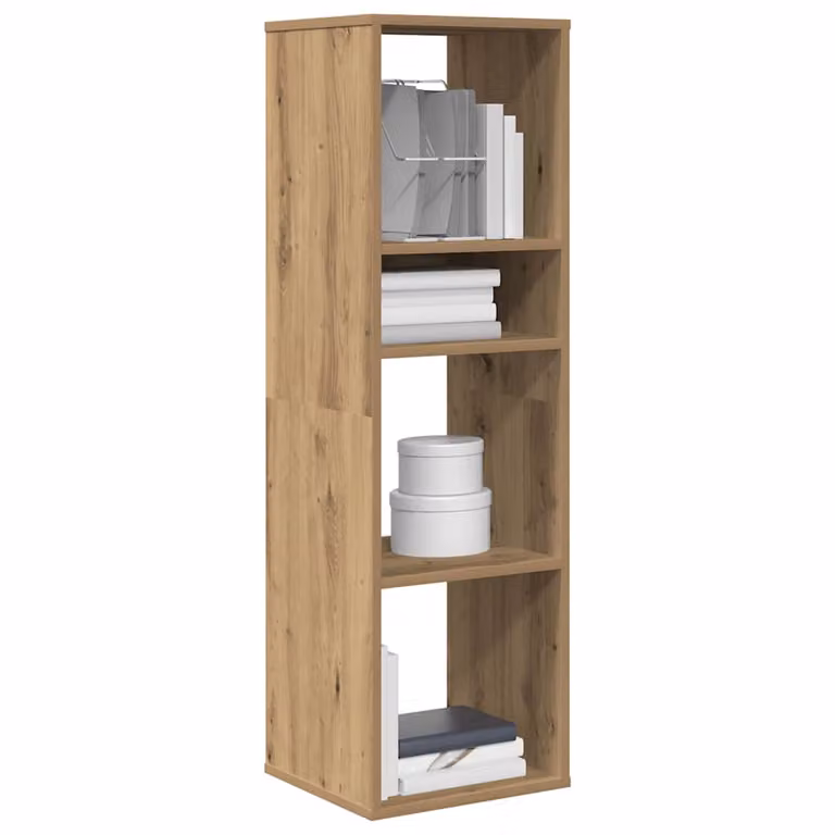Libreria moderna vidaXL in legno marrone con pannello posteriore L/P/H: 34 x 31 x 112 cm