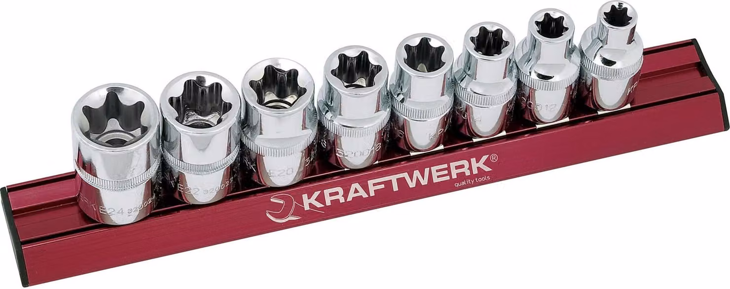 Set di bussole Kraftwerk MAGALU E-TX da 1/2" 8 pezzi