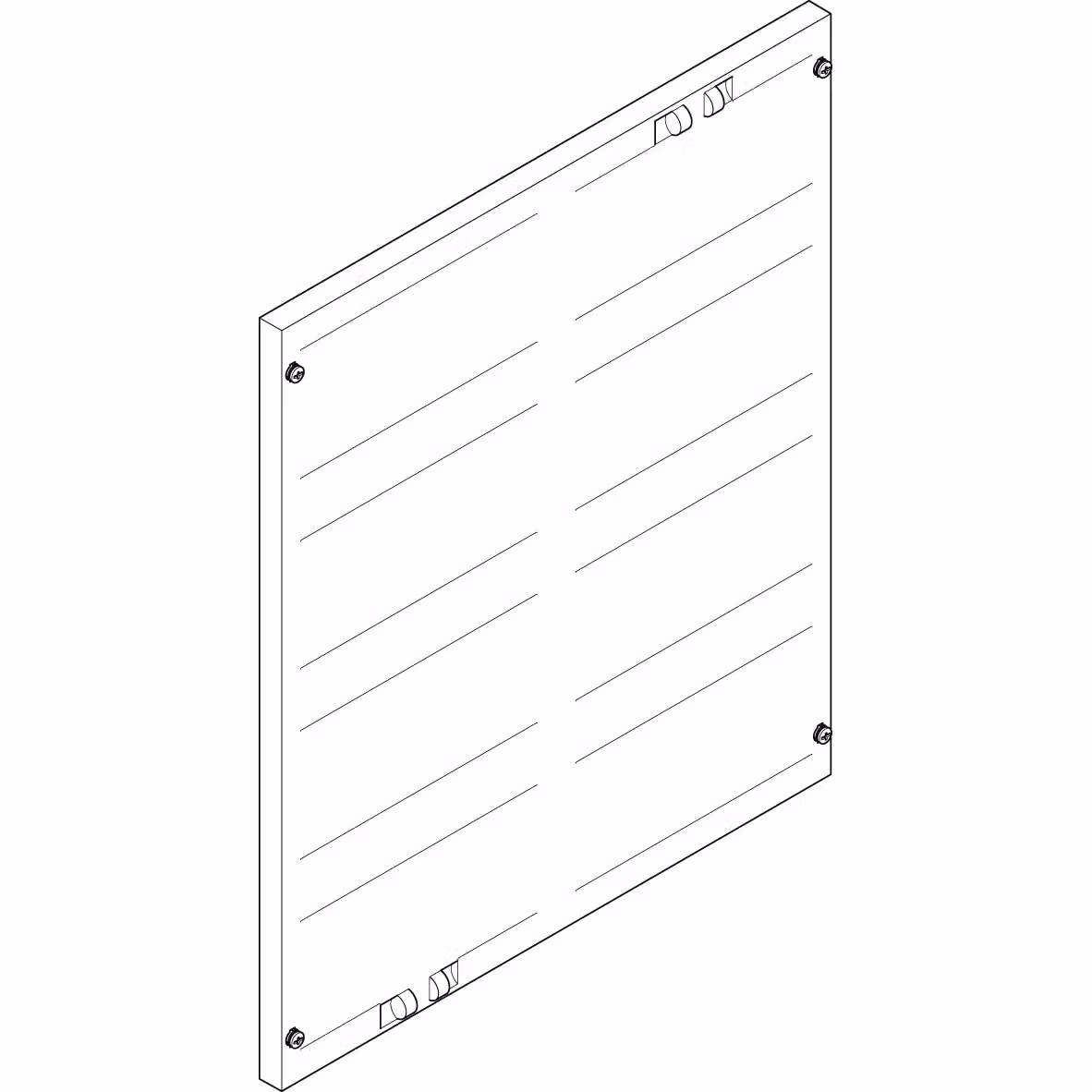 Piastra di copertura ABN 500x600 mm 2FB/4RE chiusa FAG24N