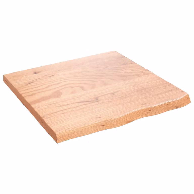 Piano Bagno Marrone 60x60x(2-4) cm Legno Massello Trattato