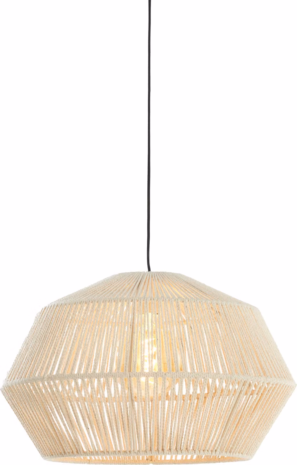 Lampada a sospensione - beige - Deya - juta - lampada a filo - E27 - 2970443 - Light & Living