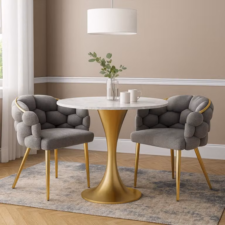 Sedia Alsen Oro Grigio