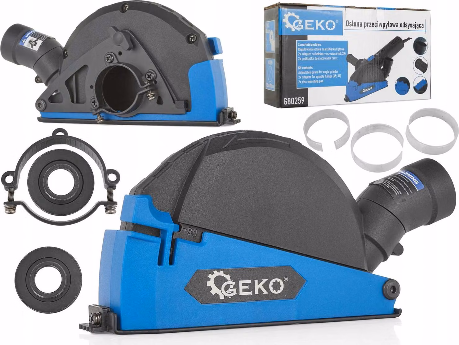 Coperchio di aspirazione per smerigliatrice angolare GEKO da 115/125 mm