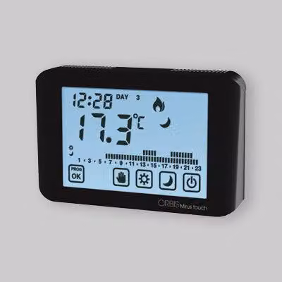 CRONOTERMOSTATO DIGITALE "MIRUS TOUCH" PROGRAMMAZIONE GIORNALIERA/SETTIMANALE Antracite
