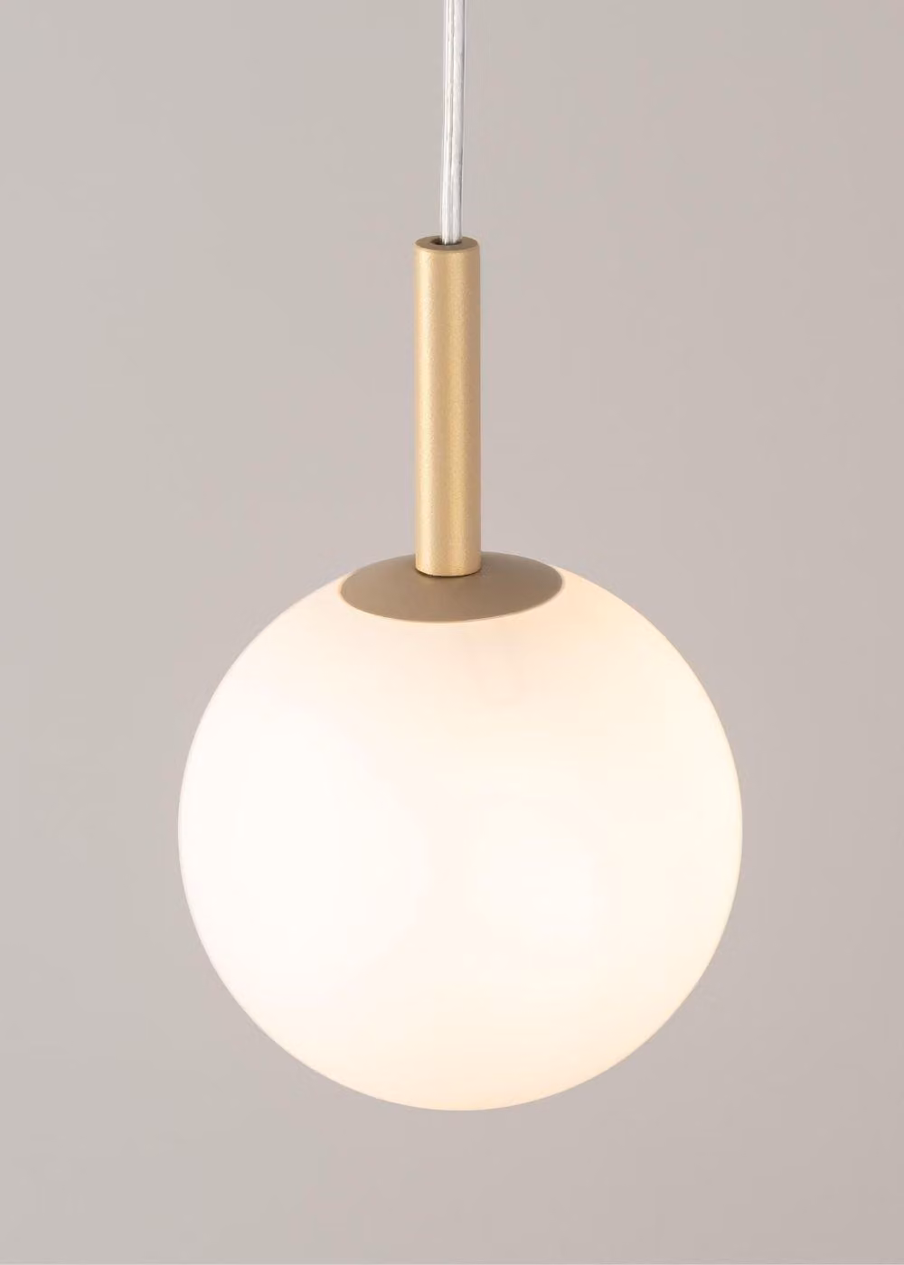 Lampada a sospensione in vetro moderno e minimalista con sfera bianca Gama 1xG9 12W Sigma Lighting