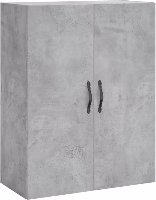 Mobile contenitore moderno a parete HELLOSHOP26 in legno grigio, L: 69,5 cm, P: 34 cm, H: 90 cm