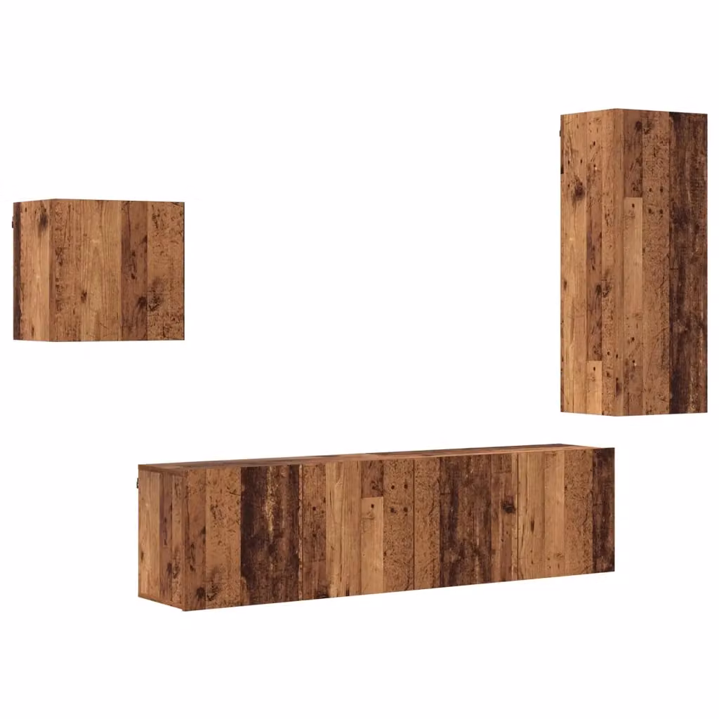 Mobile TV moderno vidaXL in legno color marrone per soggiorno L: 102,0 cm, P: 40,5 cm, H: 30,0 cm – 2
