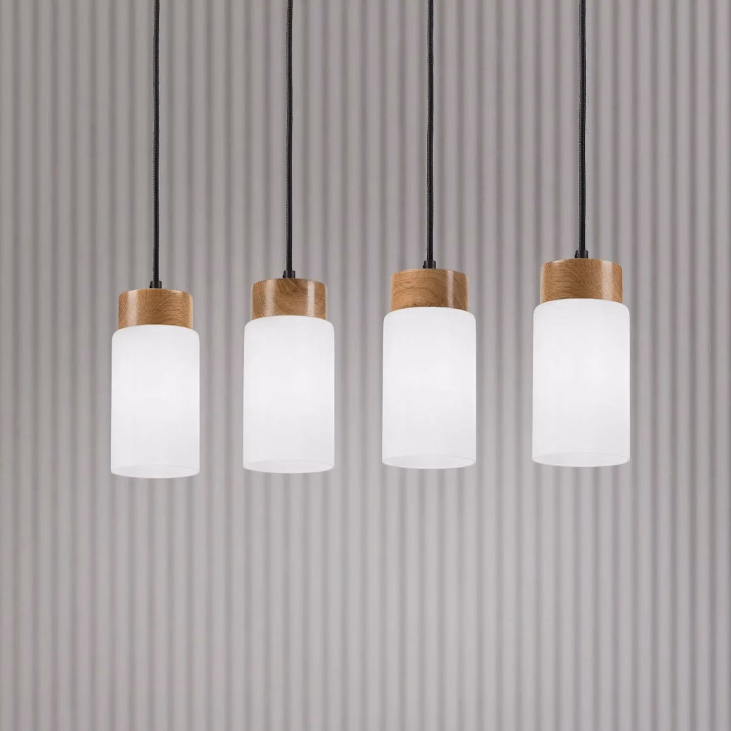 Lampada a sospensione in vetro Markus Lamkur, dimmerabile, Bianco / Opale, Soggiorno / Sala da pranzo, Vetro, Scandinavo, Lampada a sospensione