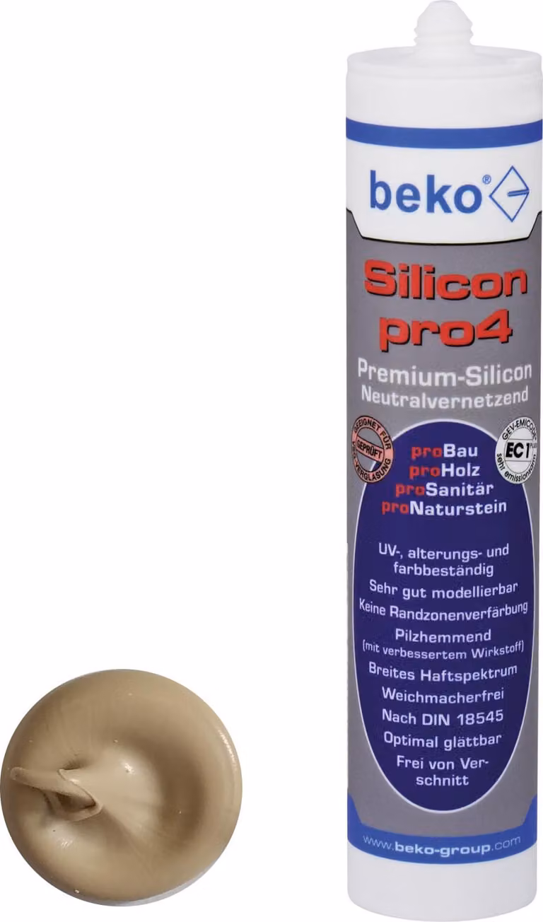 beko Silicon pro4 Premium 310 ml Bahamabeige / Eiche hell