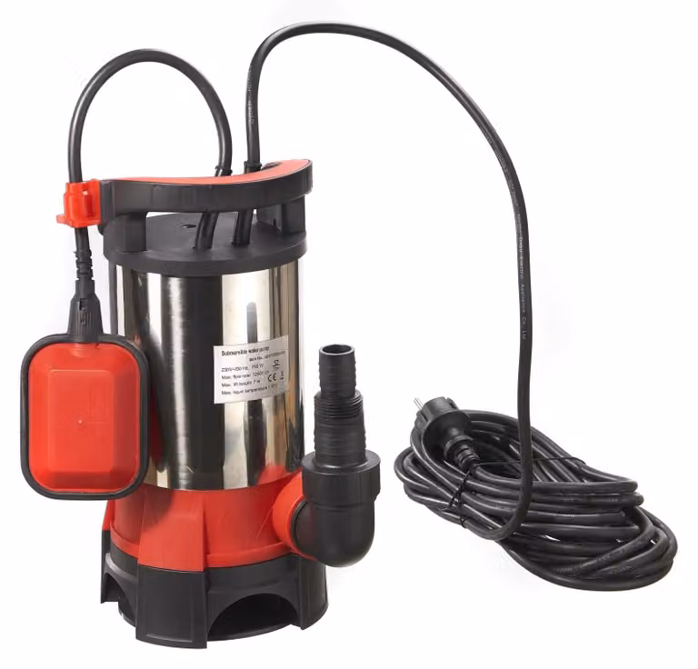 Pompa Sommersa per Acque Sporche STPK750, 750 Watt, Portata 15000 l/h, Altezza 7m, Feststücke 35mm, Automatica, Ideale per Cantine e Cantiere