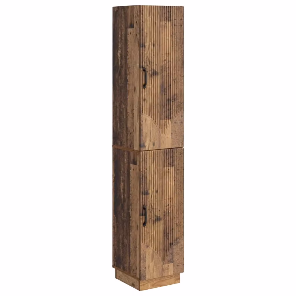 Set di 2 armadi moderni vidaXL in legno color marrone opaco per soggiorno, ufficio o giardino – 2