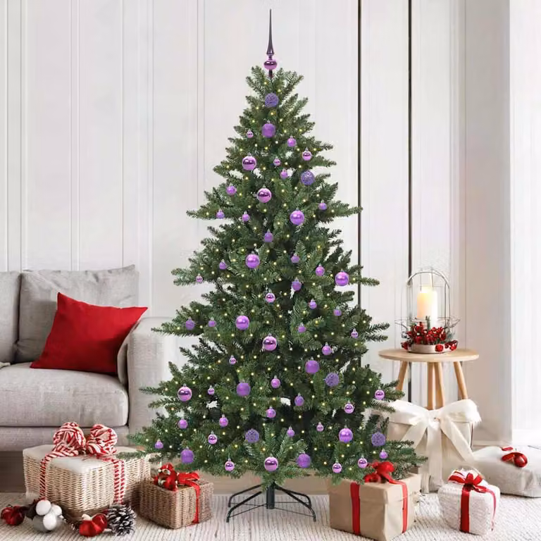 Maison Exclusive - Albero di Natale artificiale pieghevole, verde, 180 cm, in PVC e acciaio
