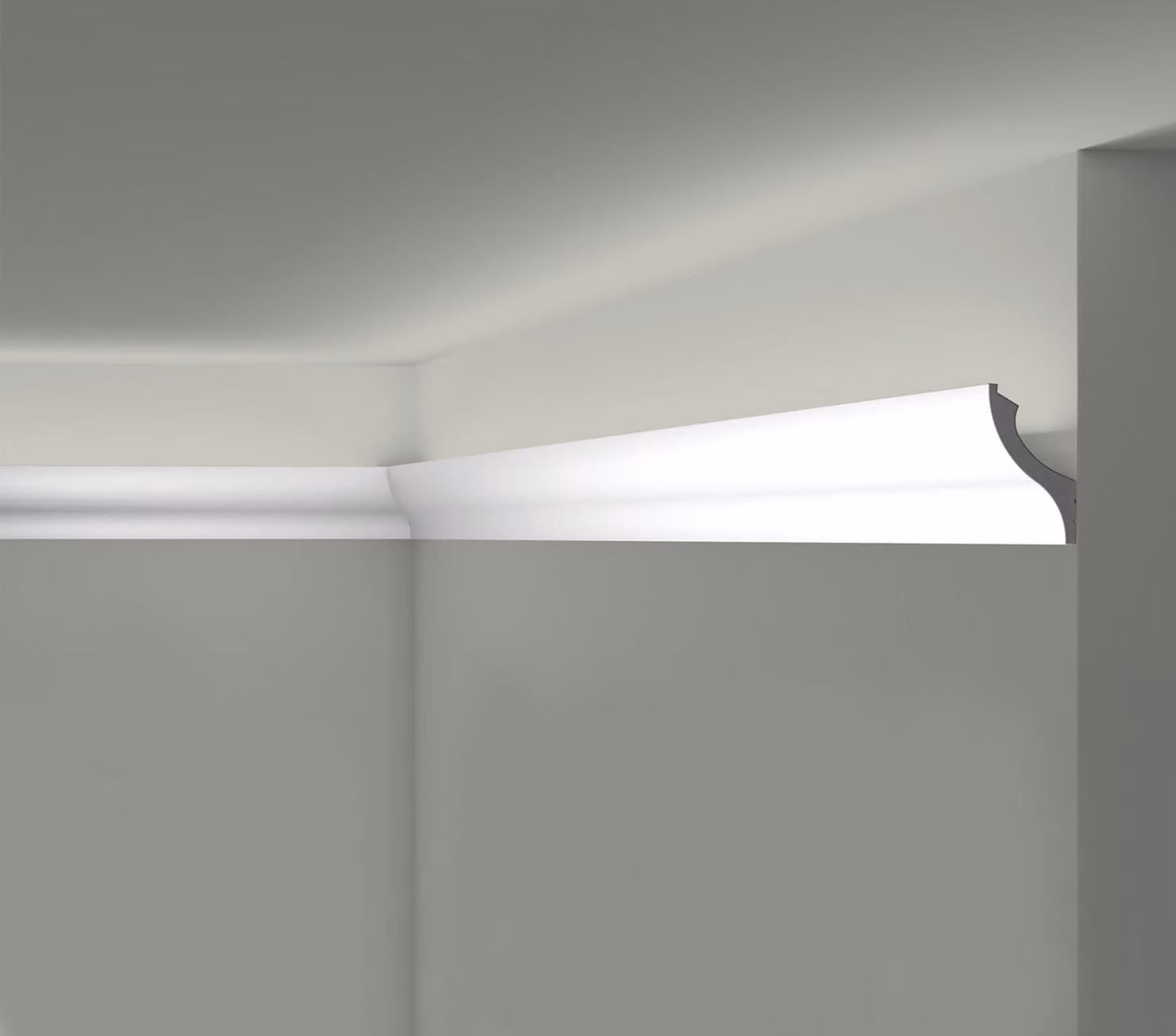 Modanatura per soffitto NMC IL13 WALLSTYL Noel Marquet Modanatura decorativa Illuminazione indiretta stile classico colore grigio 2 m