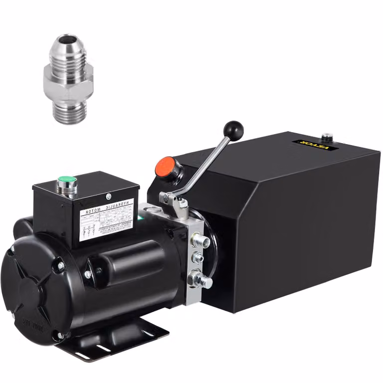 Centralina idraulica VEVOR 14 L per sollevatori di auto - pompa idraulica da 1 CV, 60 Hz, serbatoio in metallo, adatta per sollevatori di veicoli, trattori e riparazioni di autovetture