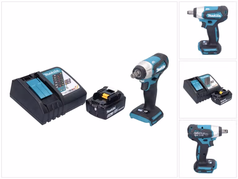 Avvitatore a impulsi a batteria Makita DTW 181 RG1 18 V 210 Nm 1/2" senza spazzole + 1x batteria ricaricabile 6,0 Ah + caricabatterie