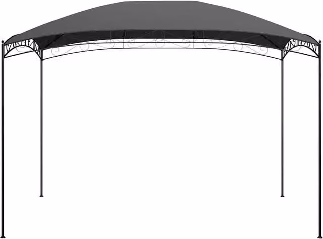 Gazebo vidaXL Antracite in Acciaio e Poliestere L/P/H: 300 x 400 x 265 cm