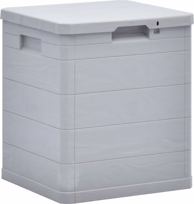 Baule da Giardino 90 L Grigio Chiaro