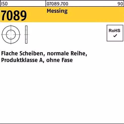 Dischi Reyher ISO7089 MS 6.4 (6.4x12x1.6) 070897000064000 (1000 pezzi)