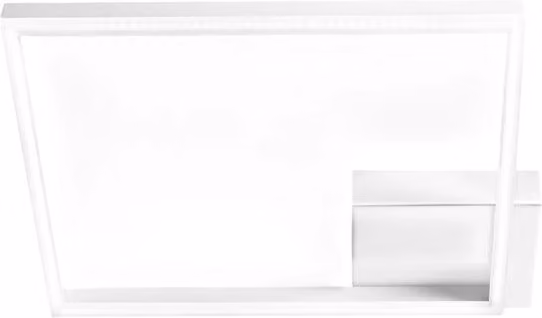 Plafoniera LED moderna Fabas Luce Bard bianca dimmabile per soggiorno e cucina