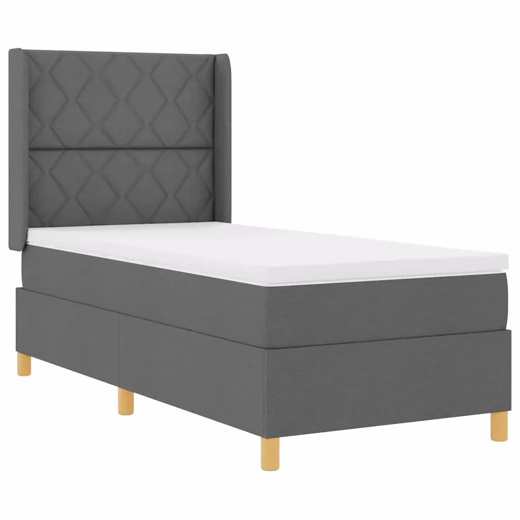 Letto a molle vidaXL con illuminazione LED e porta USB, Grigio, L/P: 100 x 200 cm – 2