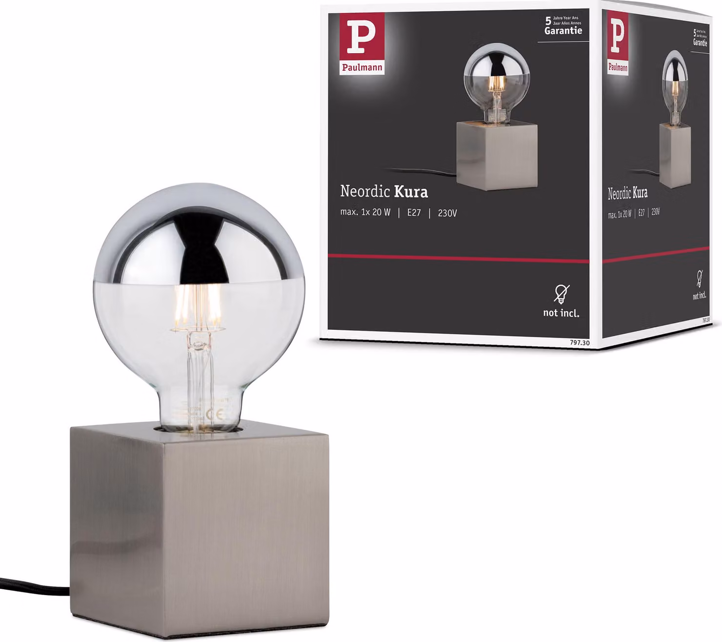 Lampada da tavolo Paulmann Kura